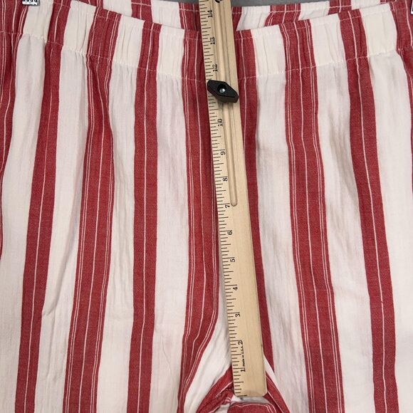 Old Navy Pants Womens 2X Red White Striped High Rise Wide Leg Comfort Waist - Picture 15 of 16